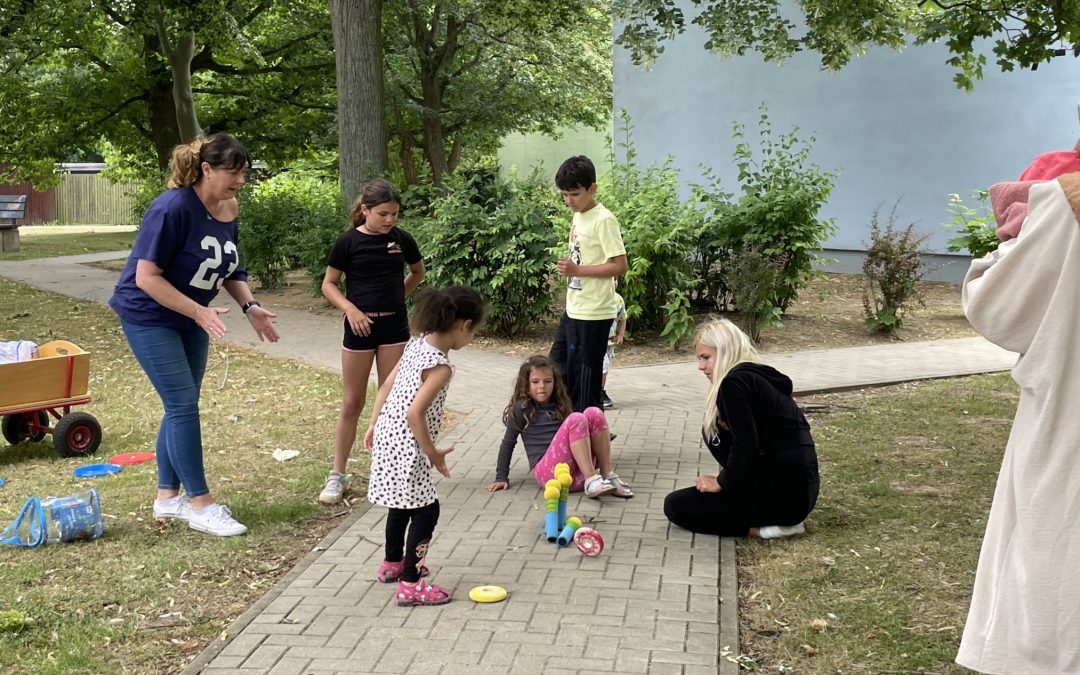 Spielen auf der Wiese