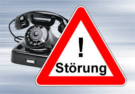 Störung der Telefonanlage